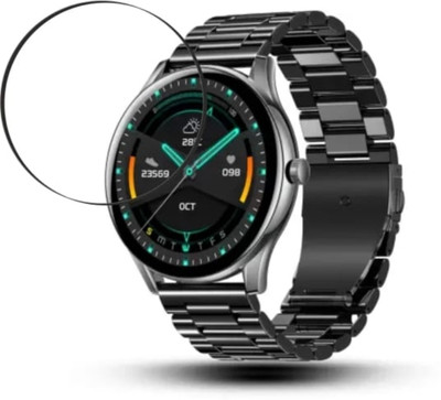 DOWRVIN Tempered Glass Guard for PEBBLE COSMOS BOLD PRO ( R) SMART WATCH(Pack of 1)