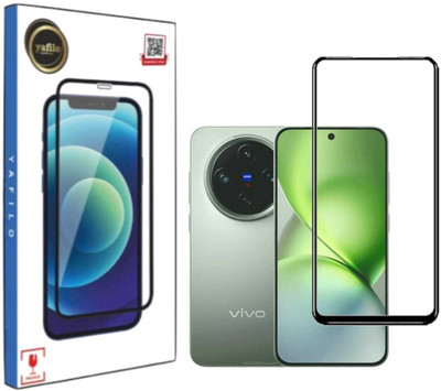 YAFILO Tempered Glass Guard for Vivo X200 Pro Mini Edge-to-Edge Full Screen Protector with Easy Self-Installation Kit(Pack of 1)