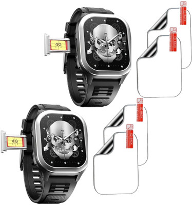 MUTAALI Tempered Glass Guard for Fire-Boltt 4G Pro smart watch screen protector(Pack of 4)