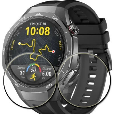 tombik Tempered Glass Guard for 49wx-Nubia Watch GT Smartwatch(Pack of 2)