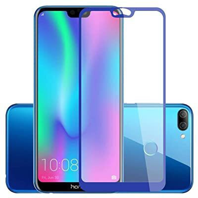 Gorilaa Tempered Glass Guard for Honor 9N Full Glue 9H Edge Coverage Front Body Cover 5D Tempered Glass Screen Protector for Huawei Honor 9N - Blue(Pack of 1)