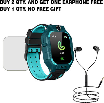 SOMTONE Tempered Glass Guard for Q19 Kids Smart Watch BUY 2 QTY AND GET ONE EARPHONE FREE(Pack of 1)