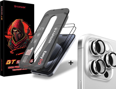 Kapaver Tempered Glass Guard for Apple iPhone 15 Pro Max(Pack of 1)