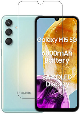 HOBBYTRONICS Tempered Glass Guard for Samsung Galaxy M15 5G, Samsung Galaxy M15, Samsung M15 5G, Samsung M15(Pack of 1)