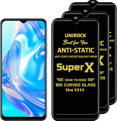 Unirock Tempered Glass Guard for Vivo Y31S(Pack of 3)