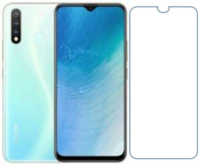 Fit size Edge To Edge Screen Guard for Tempered Glass plastic and Fiber vivo y5s(Pack of 1)