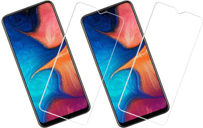 KARTRAY Tempered Glass Guard for Samsung Galaxy A20(Pack of 2)