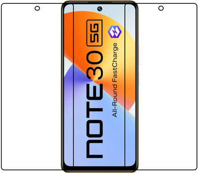 Tuch Edge To Edge Tempered Glass for Fiber Screen Gaurd Infinix Note 30 5G Impossible Screen Gaurd Infinix Note 30 5G(Pack of 2)