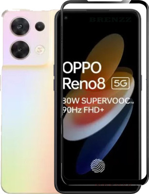 BRENZZ Edge To Edge Tempered Glass for OPPO Reno8 5G(Pack of 1)
