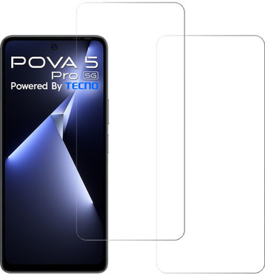 KARTRAY Tempered Glass Guard for Tecno Pova 5 Pro 5G(Pack of 2)