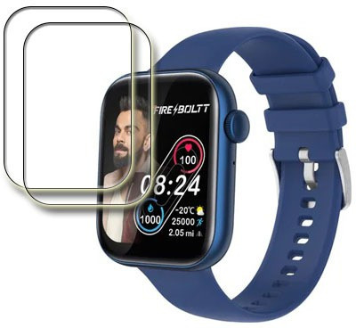 MUTAALI Tempered Glass Guard for Fire Boltt Ring 3 smart watch(Pack of 2)