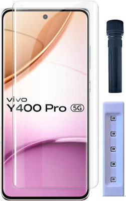g tel Edge To Edge Tempered Glass for • Vivo Y400 Pro 5G • Vivo Y400 Pro • Vivo Y400 Pro 5G • Vivo Y400 Pro • Vivo Y400 5G • Vivo Y400 UV HD+ Tempered Glass Screen Protector Guard Compatible For Infinix Note 50S 5G+ (6.78 Inch, Pack of 1) Full Adhesive UV HD+ Curved Case Friendly HD Clarity with eas