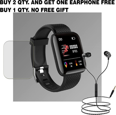 SOMTONE Tempered Glass Guard for Smart sport watch BUY 2 QTY AND GET ONE EARPHONE FREE(Pack of 1)