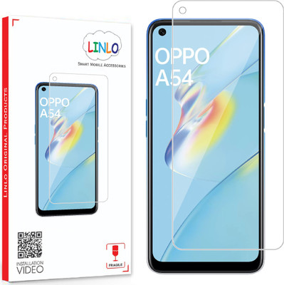 LINLO Tempered Glass Guard for Oppo A54/A55/A76/Reno 7 Pro 5G/K10 4G(Pack of 1)
