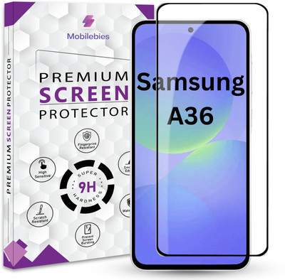 Qoisa Tempered Glass Guard for Samsung Galaxy A36 Premium Screen Protector Guard with Easy Installation Kit | Full Screen Coverage & Scratch Protection(Pack of 1)