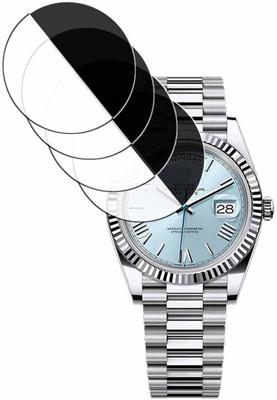 daffin Tempered Glass Guard for rolex day-date 40 in platinum(Pack of 4)