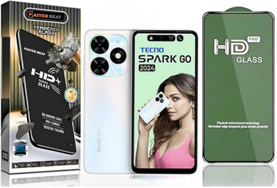FAIYER BEAT Tempered Glass Guard for Premium high definition Tempered Glass For TECNO SPARK GO 2024 (high definition finish,Pack Of 1) Advanced gaming high definition Full Screen Coverage Screen Protector for TECNO SPARK GO 2024(Pack of 1)