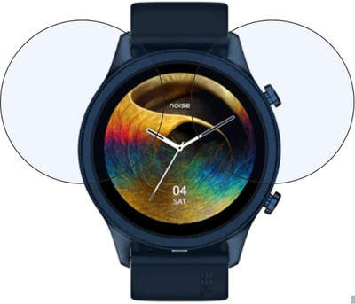 DOWRVIN Tempered Glass Guard for NOISEFIT EVOLVE 3 ROUND SMART WATCH TEMPERED GLASS ( PACK OF 2)(Pack of 2)