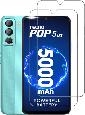 NKCASE Tempered Glass Guard for Tecno Pop 5 LTE(Pack of 2)
