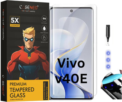 CASENED Tempered Glass Guard for VIVO V40e FHD Military-Grade UV Tempered Glass Screen Protector Edge To Edge Coverage and Easy Installation Kit Compatible for VIVO V40e(Pack of 1) CASENED Tempered Glass Guard for VIVO V40e FHD Military-Grade UV Tempered Glass Screen Protector Edge To Edge Coverage and Easy Installation Kit Compatible for VIVO V40e(Pack of 1)