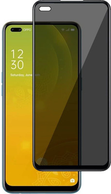VOSKI Tempered Glass Guard for Oppo F17 Pro Full Coverage Anti-Spy 9H Hardness Screen Protector(Pack of 1)