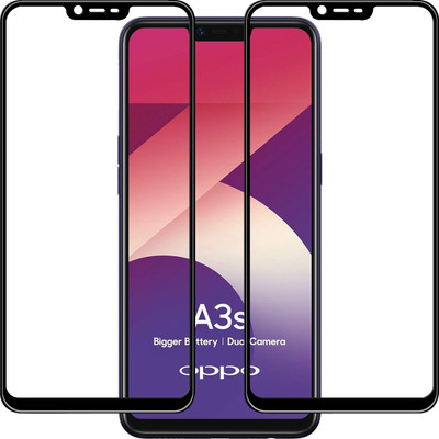 Qyist Tempered Glass Guard for Oppo A3s(Pack of 2)