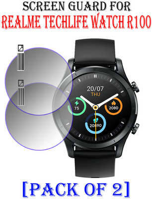 HIDEOUS Tempered Glass Guard for Realme TechLife Watch R100(Pack of 2)