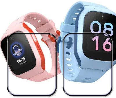 tombik Tempered Glass Guard for 80edc-Xiaomi Mitu Kids Smartwatch 7X(Pack of 2)