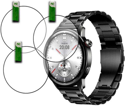 DB Tempered Glass Guard for REALME WATCH S2 1.43 SMARTWATCH(Pack of 3)