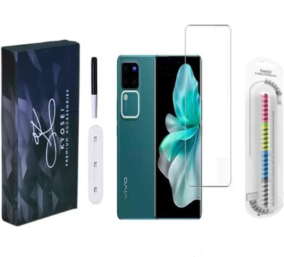 kyosei Edge To Edge Tempered Glass for Vivo T2 Pro 5G, Vivo V29e 5G, Vivo V29 Pro 5G, vivo V29 5G, IQOO Z7 Pro 5G, Vivo V27 5G, Vivo V27 Pro 5G, Vivo V30 5G, Vivo V30 Pro 5G(Pack of 1)