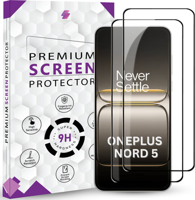 Mobilebies Tempered Glass Guard for Oneplus Nord 5 5G Premium Screen Protector Guard with Easy Installation Kit(Pack of 2)