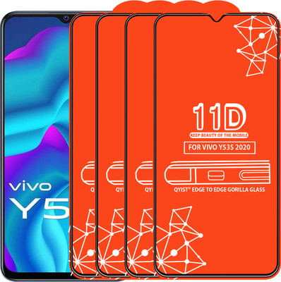 Qyist Tempered Glass Guard for Vivo Y53S 2020(Pack of 4)