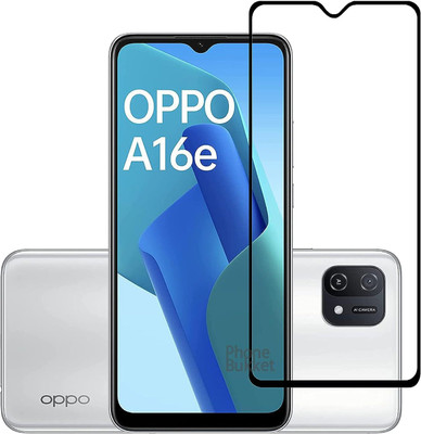 COVJ Tempered Glass Guard for Oppo A16E Tempered Glass Edge-to-Edge 6D Screen Protector With Installation Kit(Pack of 1)