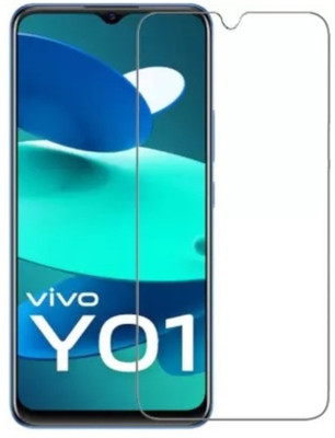 DMJHP Tempered Glass Guard for vivo Y01(Pack of 1)