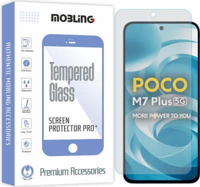 Mobling Tempered Glass Guard for Poco M7 Plus 5G(Pack of 1)