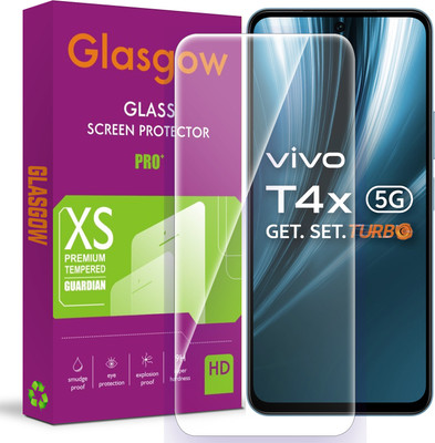 Glasgow Tempered Glass Guard for vivo T4x 5G(Pack of 1)