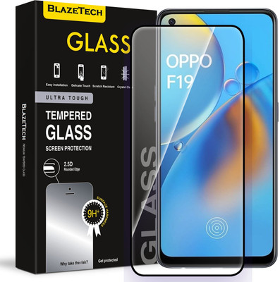 BlazeTech Tempered Glass Guard for Oppo F19s(Pack of 1)