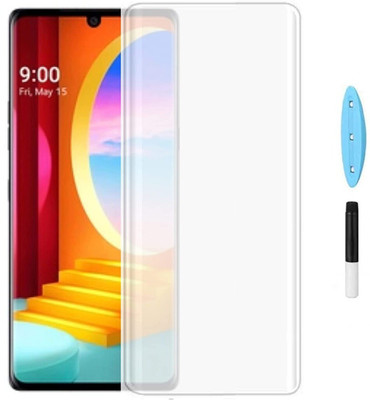 STP FEEL Edge To Edge Tempered Glass for LG Velvet Advanced 9H Hardness UV Glass With Installation Kit(Pack of 1)