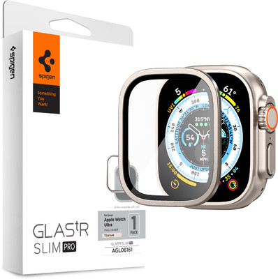 Spigen Tempered Glass Guard for Apple Watch Ultra 49 MM(Pack of 1)