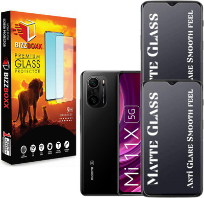 BizzBoxx Tempered Glass Guard for Xiaomi Mi 11X 5G, Mi 11X Pro 5G, Poco F3, MI 11i(Pack of 2)