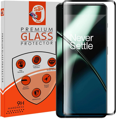 STP FEEL Tempered Glass Guard for Oneplus 11/ Oneplus 11R Advanced Black Border Screen Protector Guard(Pack of 1)