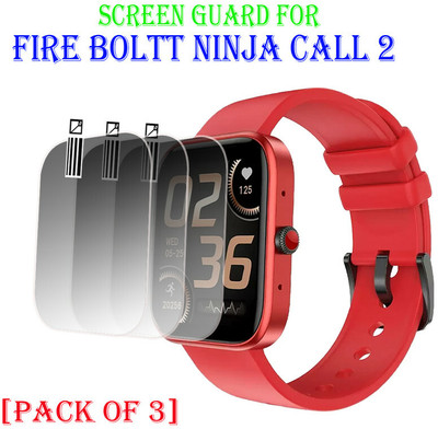 YCHROZE Tempered Glass Guard for FIRE BOLTT NINJA CALL 2(Pack of 3)