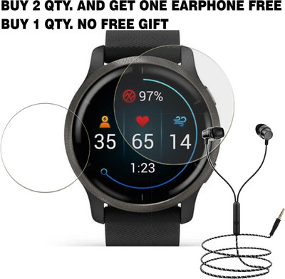 SOMTONE Tempered Glass Guard for GARMIN VENU 2s SMART WATCH BUY 2 QTY AND GET ONE EARPHONE FREE(Pack of 1)