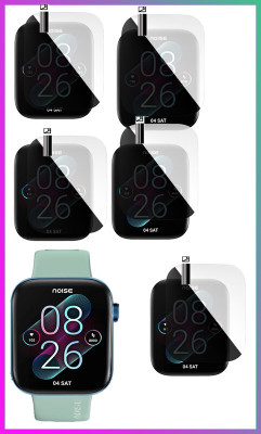 HIDEOUS Tempered Glass Guard for Noise ColorFit Impact(Pack of 5)