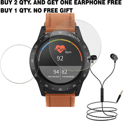 SOMTONE Tempered Glass Guard for INBASE URBAN PRO SMART WATCH BUY 2 QTY AND GET ONE EARPHONE FREE(Pack of 1)