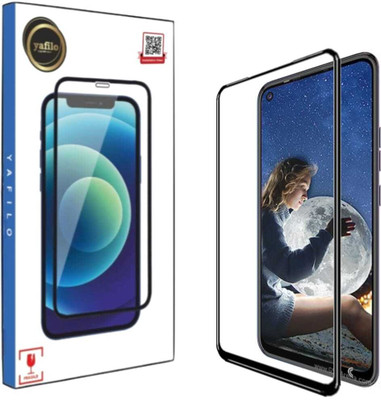 YAFILO Tempered Glass Guard for Tecno Camon 15 Edge-to-Edge Full Screen Protector with Easy Self-Installation Kit(Pack of 1)
