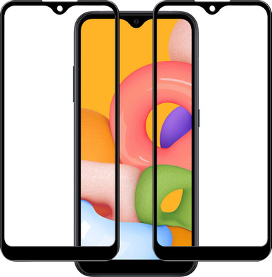 Qyist Tempered Glass Guard for Samsung Galaxy A01(Pack of 2)