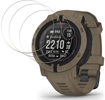 MUTAALI Tempered Glass Guard for Garmin Instinct 2 Tactical Edition Solar Smartwatch(Pack of 3)