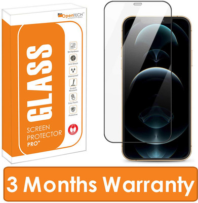 OpenTech Tempered Glass Guard for iPhone 12 Mini with Edge to Edge Coverage and Easy Installation kit with 3 Months warranty(Pack of 1)