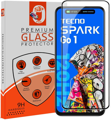 STP FEEL Tempered Glass Guard for Tecno Spark Go 1 5G Premium Screen Protector Guard with Easy Installation Kit(Pack of 1)